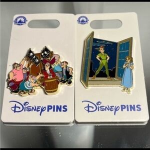 Disney Pins: Peter Pan & Wendy, Captain Hook & Crew